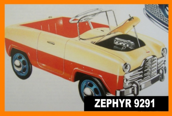 TRI-ANG FORD ZEPHYR PEDAL CAR PARTS